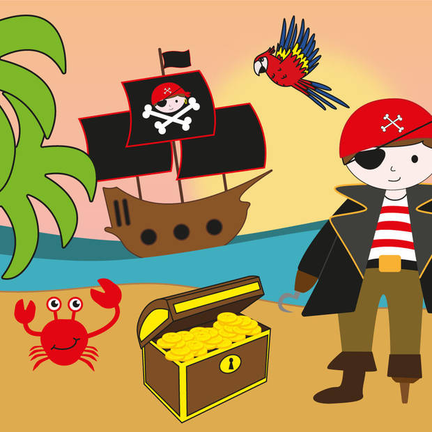 Decopatent® Uitdeelcadeaus 12 STUKS Piraat Kinder Portomonnees -