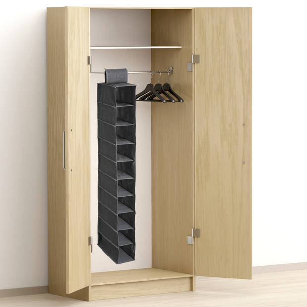 NORDIX Kast Organizer - Hangend - 10 Vakken - Schoenen - Polypropyleen