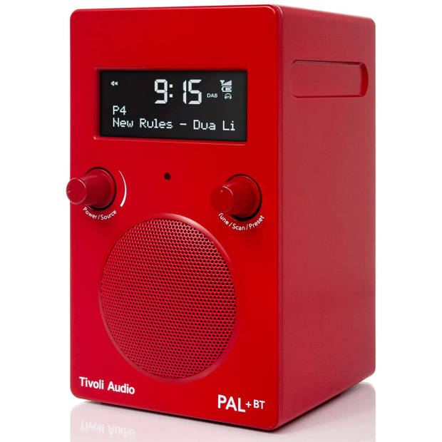 Tivoli draagbare radio - PAL - BT - rood