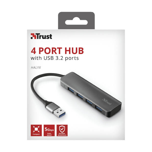 Trust Halyx 4 Poorts USB 3.2 Hub