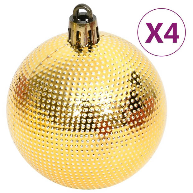 vidaXL 108-delige Kerstballenset goud en rood