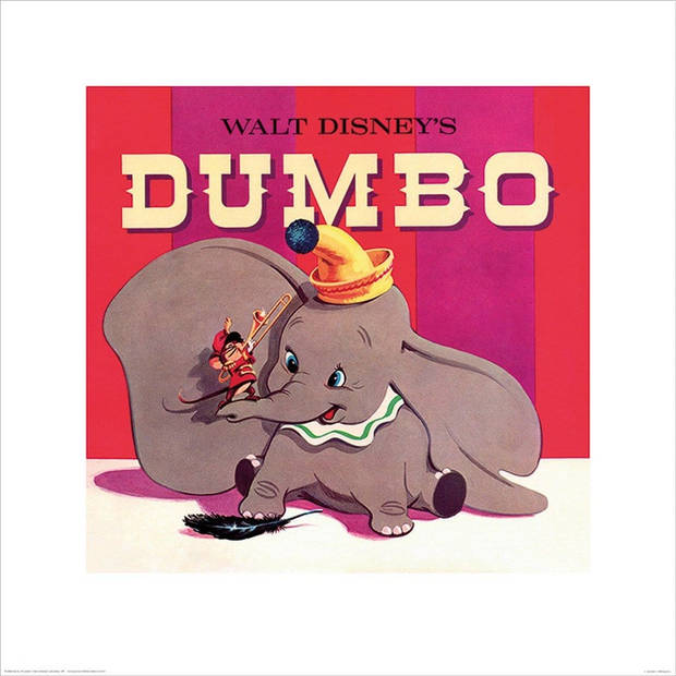 Kunstdruk Dumbo 40x40cm