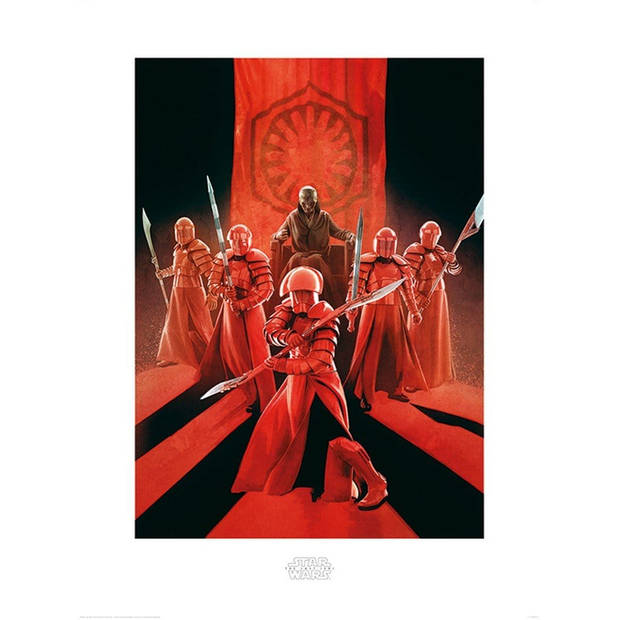 Kunstdruk Star Wars The Last Jedi Snoke and Elite Guards 60x80cm