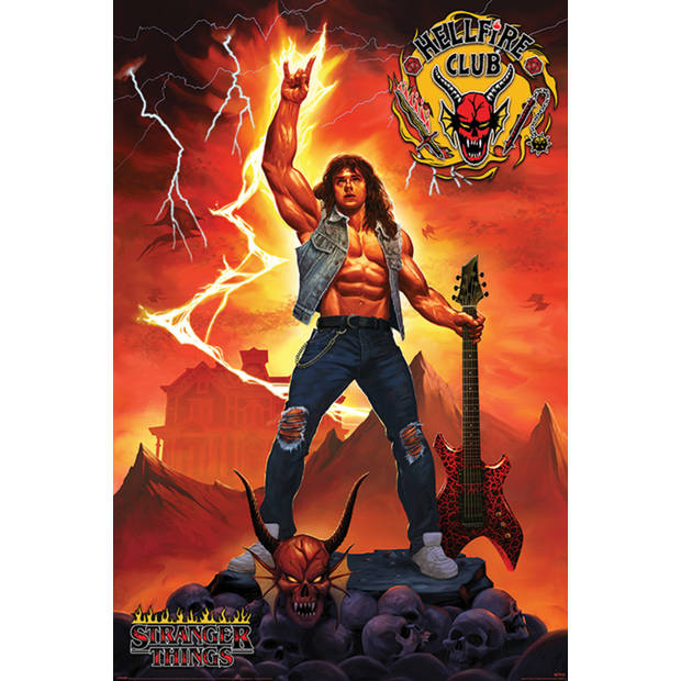 Poster Stranger Things 4 Hellfire Club Rock God 61x91,5cm