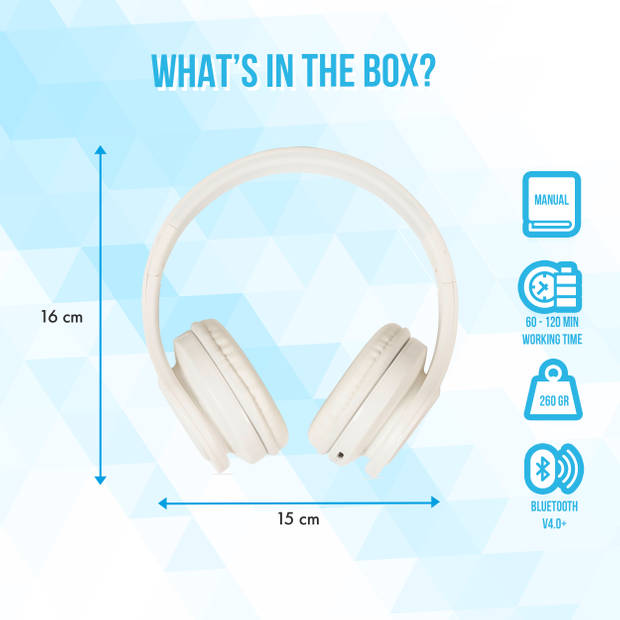 Silvergear Bluetooth Draadloos Headphone - Over Ear - Luisteren & Bellen