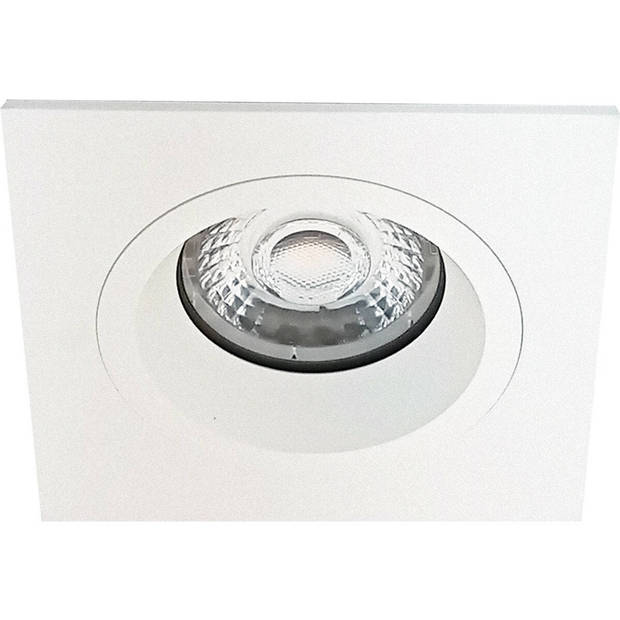 LED Spot Set - Pragmi Rodos Pro - GU10 Fitting - Inbouw Vierkant - Mat Wit - 93mm - Philips - MASTER 927 36D VLE - 3.7W