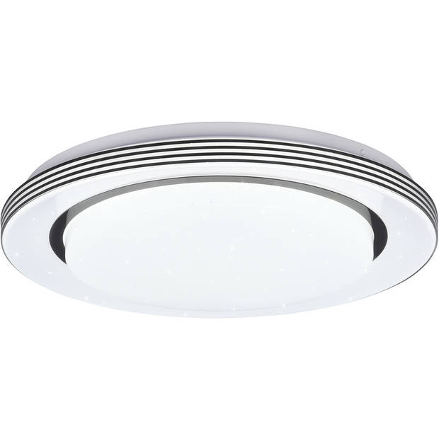 LED Plafondlamp - Plafondverlichting - Trion Atras - 18W - Aanpasbare Kleur - Afstandsbediening - Dimbaar - Sterlicht -
