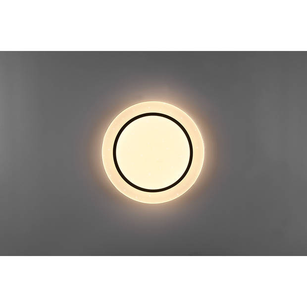 LED Plafondlamp - Plafondverlichting - Trion Atras - 18W - Aanpasbare Kleur - Afstandsbediening - Dimbaar - Sterlicht -