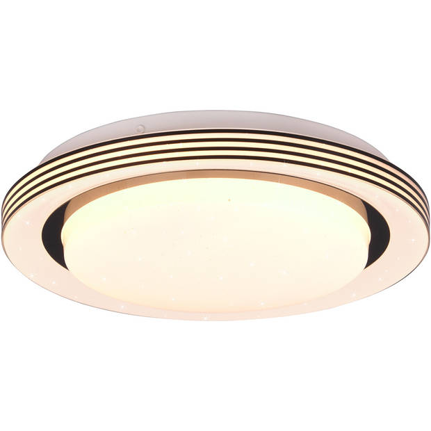 LED Plafondlamp - Plafondverlichting - Trion Atras - 10.5W - Aanpasbare Kleur - Afstandsbediening - Dimbaar - Sterlicht