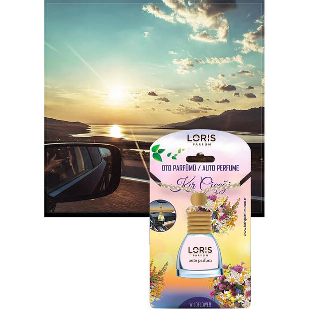 LORIS - Autoparfum - Autogeur - Auto Luchtverfrisser - Auto Geurverfrisser - Wildflower - 10ml