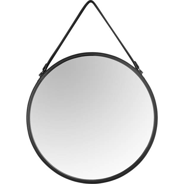 Spiegel - Trion Divon - Ø55cm - Hangspiegel in Frame - Mat Zwart