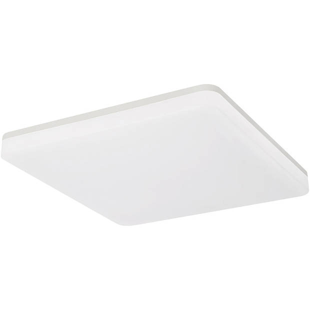 LED Plafondlamp - Plafondverlichting - Badkamerlamp - Andres - Opbouw Vierkant 20W - Waterdicht IP54 - Helder/Koud Wit