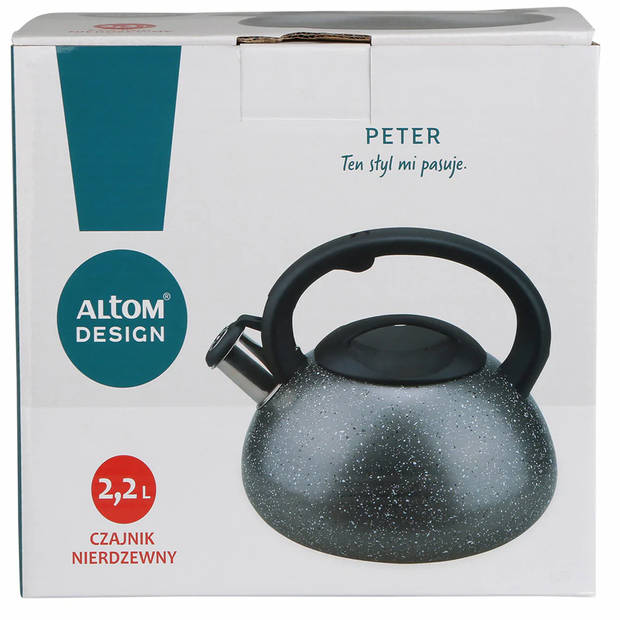 Altom Design Peter fluitketel RVS mat antraciet 2.2 Liter