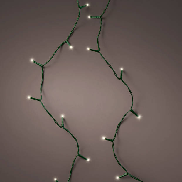 Kerstlampjes 1-2 glow strengverlichting warm wit buiten 180 lampjes 180 cm met dimmer - Kerstverlichting kerstboom