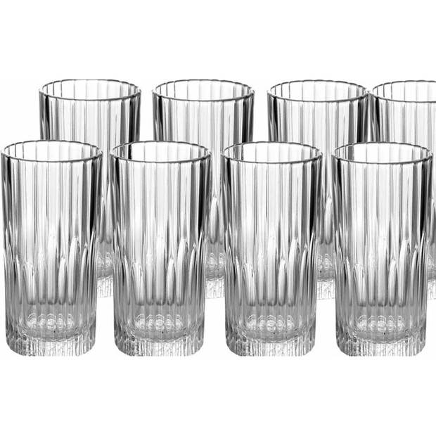 12x Drinkglazen/waterglazen transparant Manhattan 305 ml - Drinkglazen