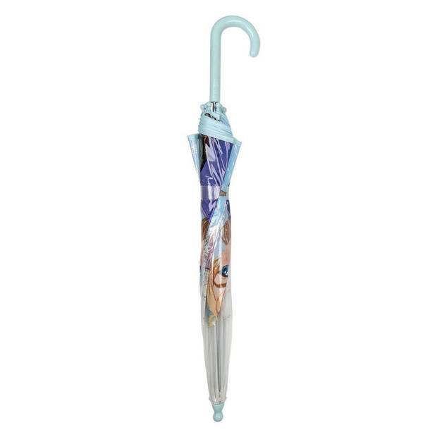 Disney Frozen 2 paraplu - blauw/transparant - voor kinderen - D71 cm - Paraplu's