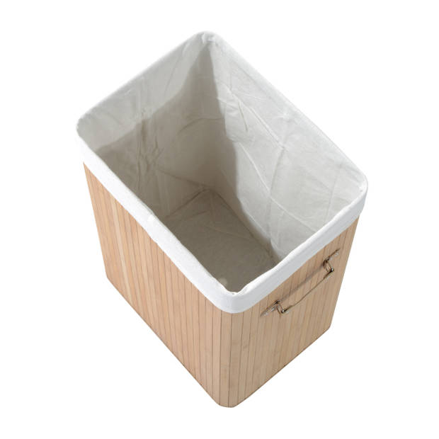 Bamboe wasmand 72 L - Luxe wasmand - Wassorteerder - Natuur - L40 x B30 x H60 cm