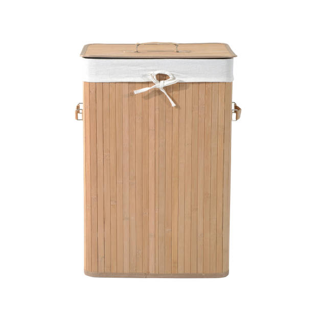 Bamboe wasmand 72 L - Luxe wasmand - Wassorteerder - Natuur - L40 x B30 x H60 cm