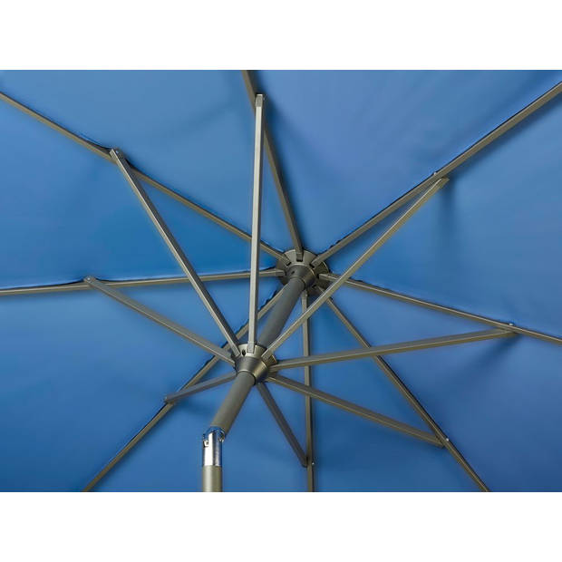 Platinum Riva parasol 3 m. rond - Premium - Faded Black + voet + hoes
