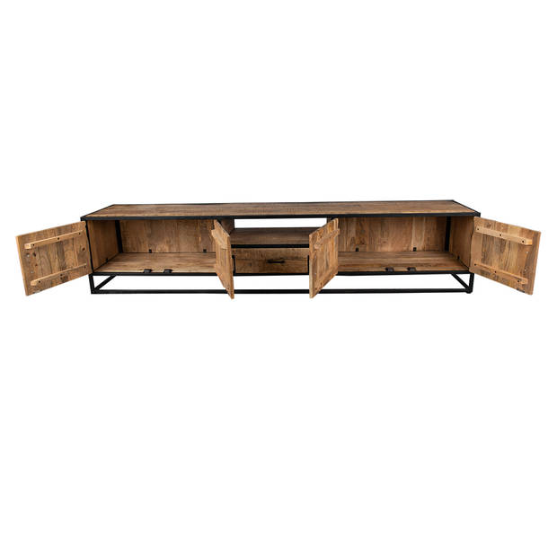 Clayre & Eef TV kast 240x45x50 cm Bruin Hout TV meubel Bruin TV meubel