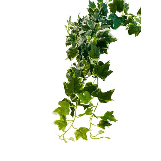 HEM Klimop (Hedera Helix Bont) Kunstplant Volle Hangplant - Kunstplant 100 cm - Levensechte Kunstplant