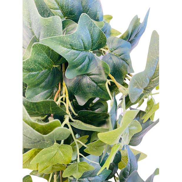 HEM Klimop (Hedera Helix Groen) Kunstplant Volle Hangplant - Kunstplant 100 cm - Levensechte Kunstplant
