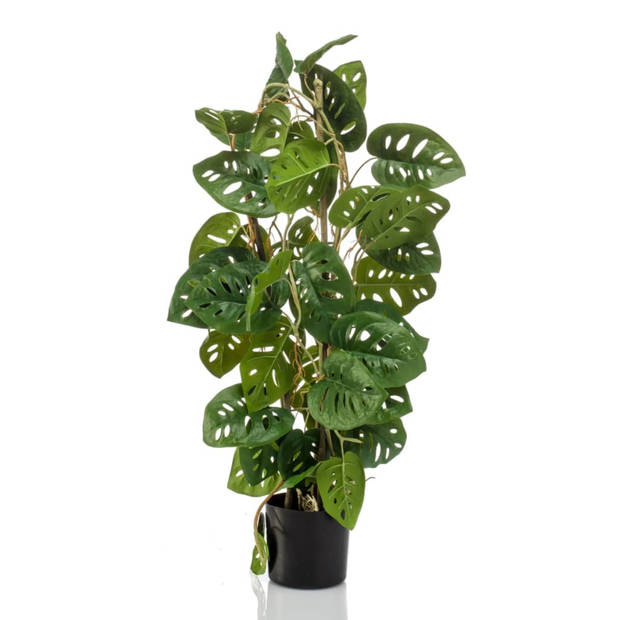 Emerald Kunstplant in pot Monkey monstera 75 cm