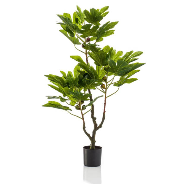 Emerald Kunstplant in pot vijgenboom met fruit 95 cm