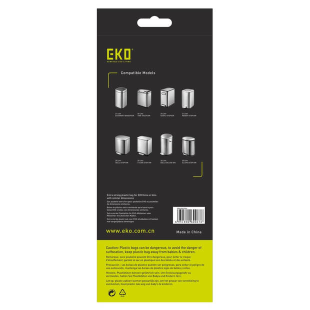 EKO - Afvalzakken 18-21 ltr (D), EKO (24x20 stuks) - Plastic - wit