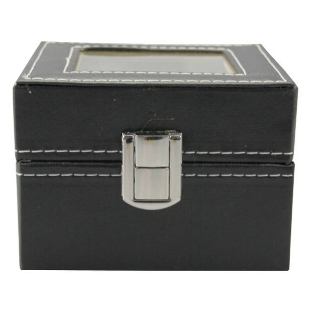 Lowander horlogebox - Horlogedoos voor heren & dames - 1 horloge - Zwart