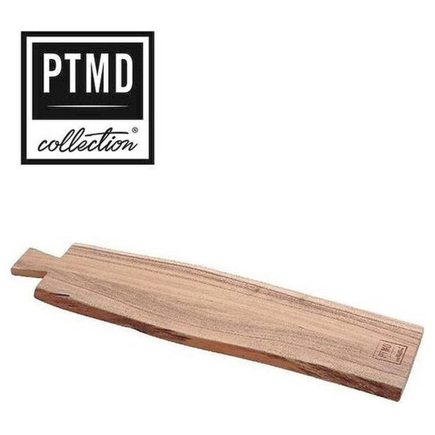 PTMD® Snijplank / Dienblad / Decoratief Plateau van mangohout 65 x 15 cm type Myko dikte 16 mm