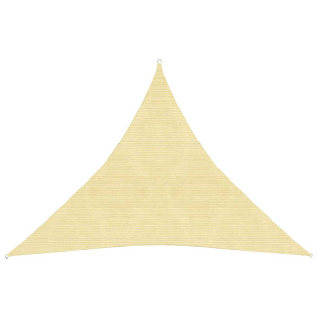 vidaXL Zonnezeil 160 g/m² 3x3x3 m HDPE beige