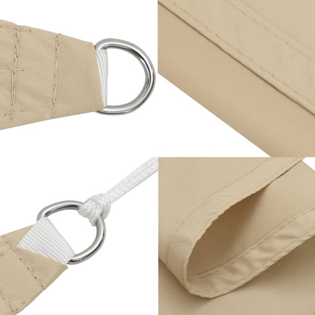 vidaXL Zonnescherm rechthoekig 3,5x5 m oxford stof beige