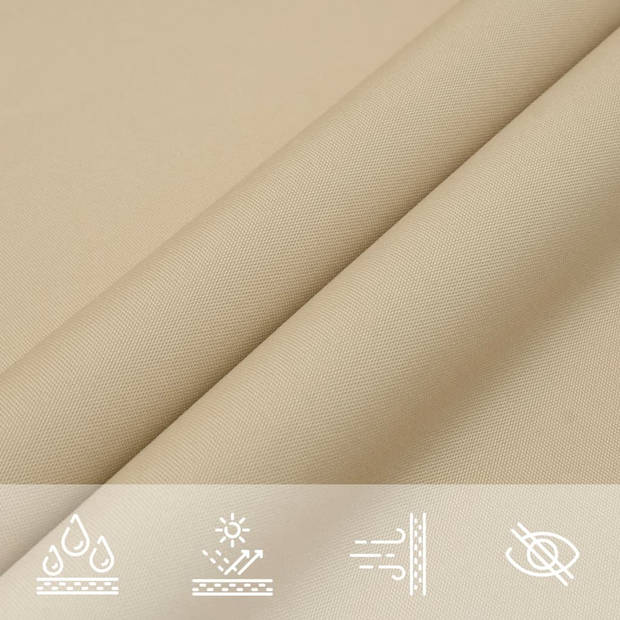 vidaXL Zonnescherm vierkant 4,5x4,5 m oxford stof beige