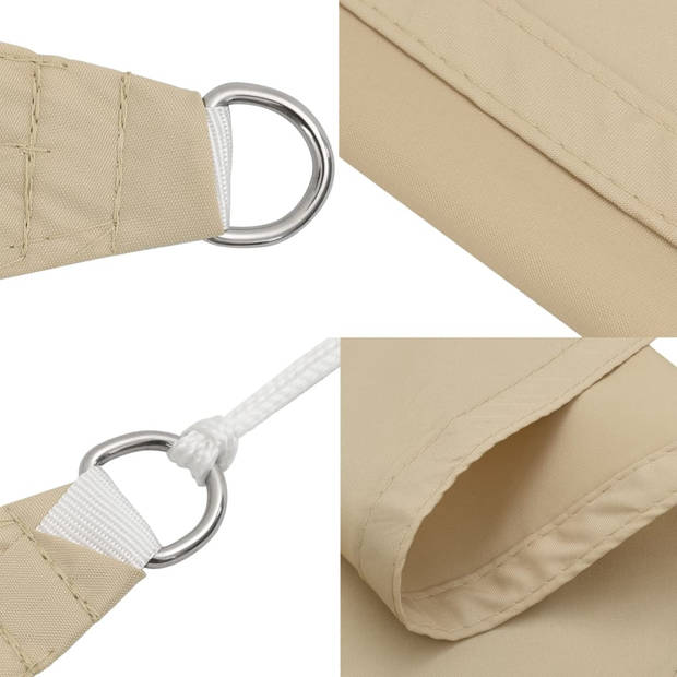 vidaXL Zonnezeil 7x5x5 m 100% polyester oxford beige