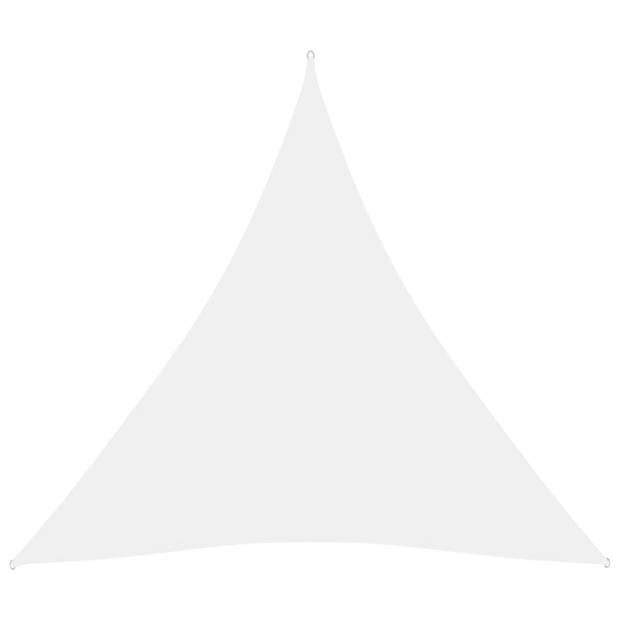 vidaXL Zonnescherm driehoekig 4x4x4 m oxford stof wit