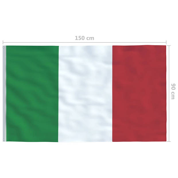 vidaXL Vlag Italië 90x150 cm