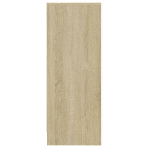 vidaXL Schoenenkast 31,5x35x90 cm bewerkt hout sonoma eikenkleurig