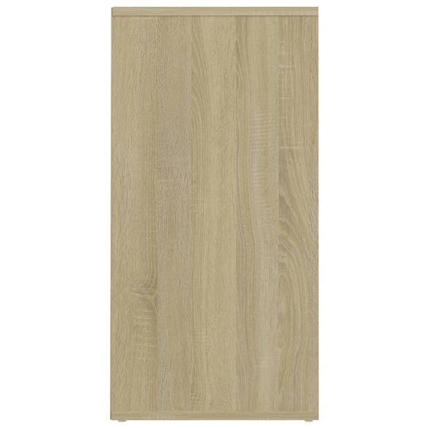 vidaXL Schoenenkast 31,5x35x70 cm bewerkt hout sonoma eikenkleurig