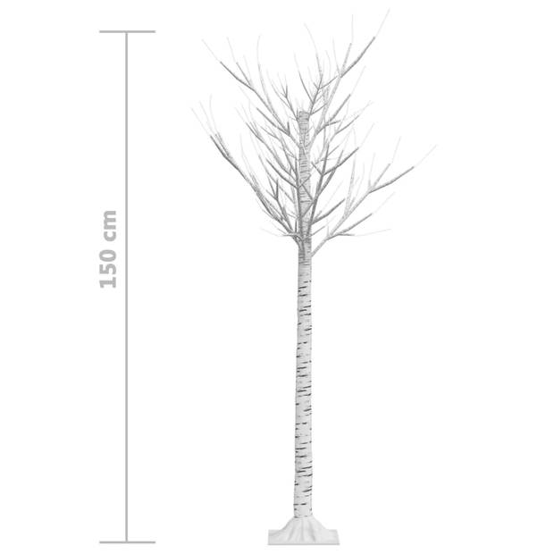 vidaXL Kerstboom wilg met 140 warmwitte LED's binnen en buiten 1,5 m