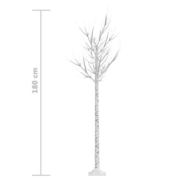 vidaXL Kerstboom wilg met 180 warmwitte LED's binnen en buiten 1,8 m