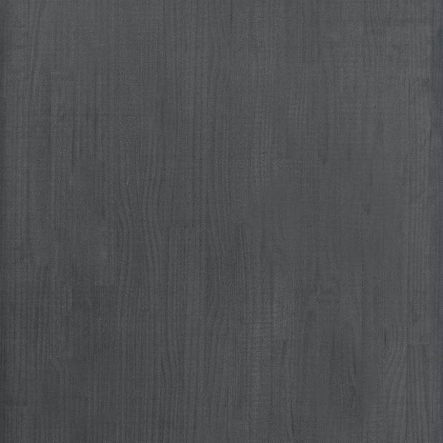 vidaXL Opbergrek 60x30x105 cm massief grenenhout grijs