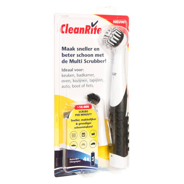 CleanRite Multi Scrubber - Schoonmaakborstel voor Auto, Fornuis, Tegels en Voegen