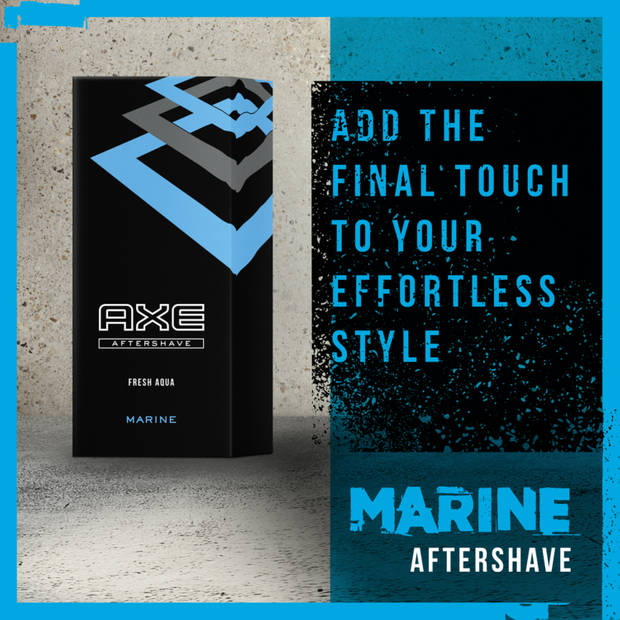 Axe - Aftershave Lotion Marine - Voordeelverpakking 12 x 100 ml