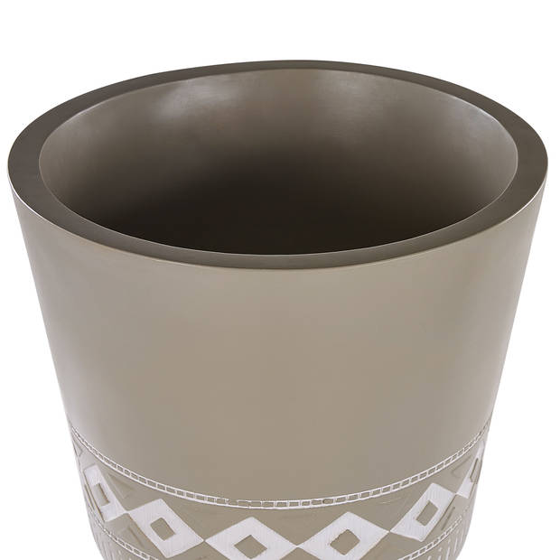 Beliani ARTA - plantenbak voor buiten-Beige-Magnesiumoxide