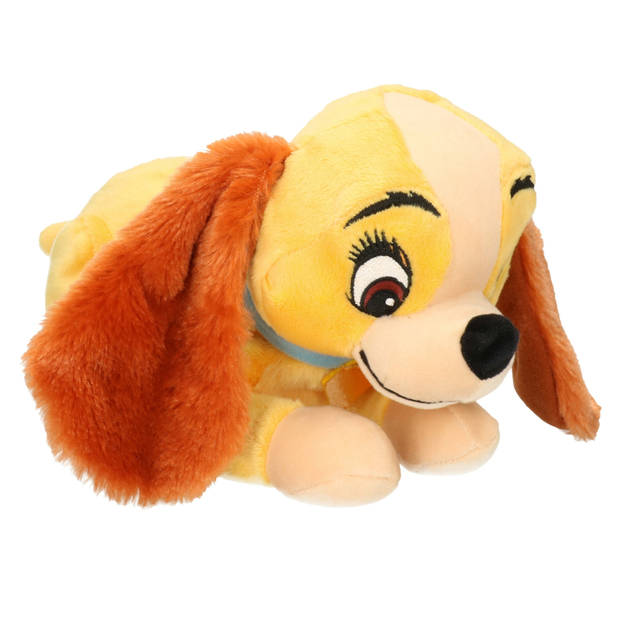 Bruine Disney Lady hond knuffels 25 cm knuffeldieren - Knuffeldier