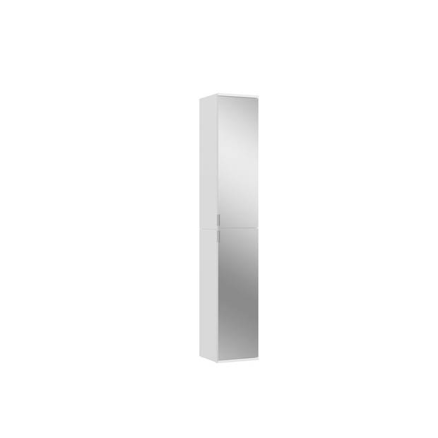 ProjektX kledingkast 4 deuren wit, spiegel.