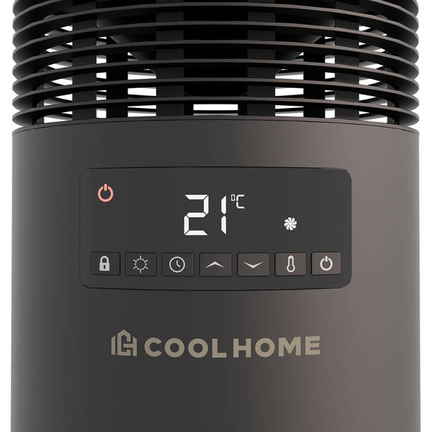 CoolHome CH22 Keramische kachel - 360º verwarming met afstandsbediening - 1800W - Zwart