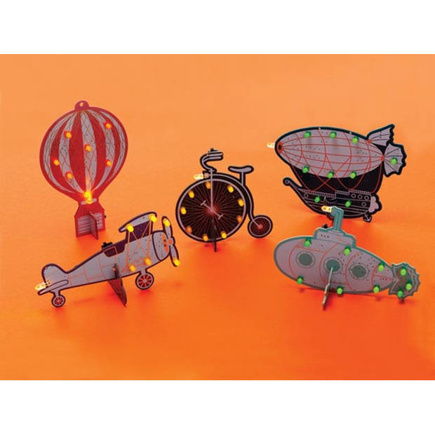 Educatieve soldeerkit, luchtballon, retrodesign