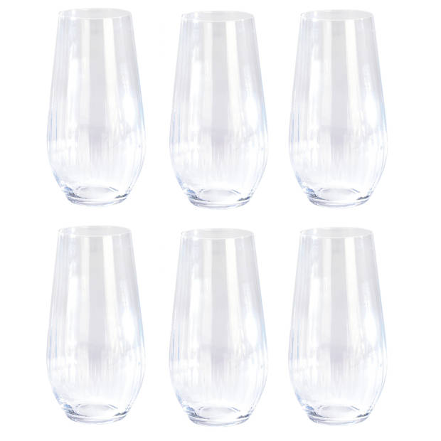 Christine 6 stuks Klassieke Kristalglas Waterglazen - 580 ml